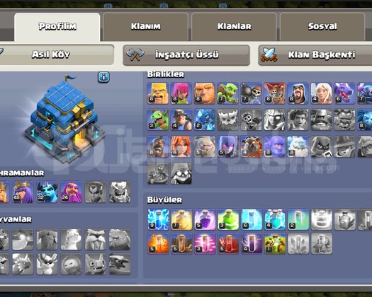 ACİL SATILIK CLASH OF CLANS HESABI