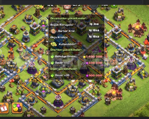 ACİL SATILIK CLASH OF CLANS HESABI