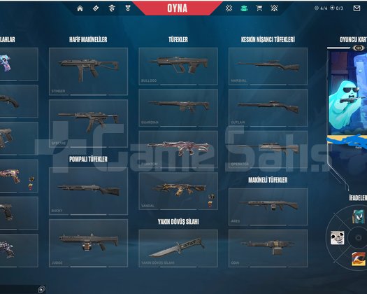 GÜZEL SKİNLİ GOLD 1 VALO + GOLD 2 EFSANE LOL HESAP