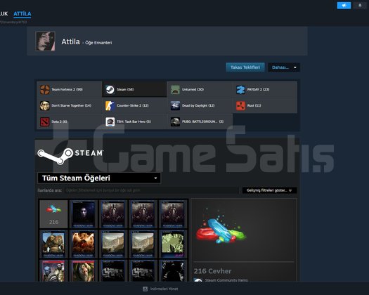 70 Level | 150+ Oyun | Bol A+ Oyunlu Steam Hesabı