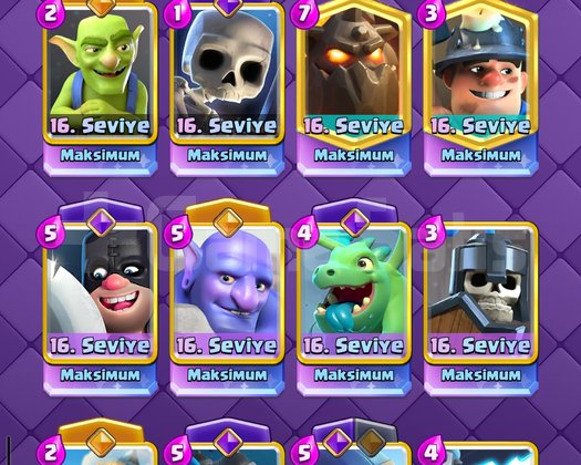 CLASH ROYALE 10 YILLIK HESAP 76 MAX
