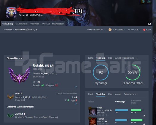 TR65 WR MASTER HESAP