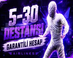 DOPDOLU / 5-30 DESTANSI GARANTİLİ RANDOM HESAPLAR