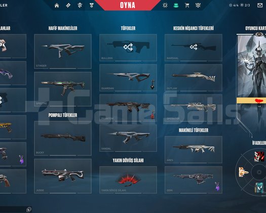 Valorant 70K VP yatırılmış premium acc