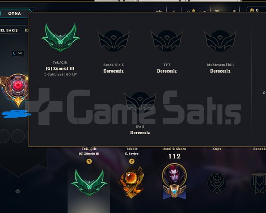 48 SKIN GRANDMASTER ÇERÇEVE VE MMR HESAP