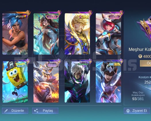 Mlbb Global hesap Satılık