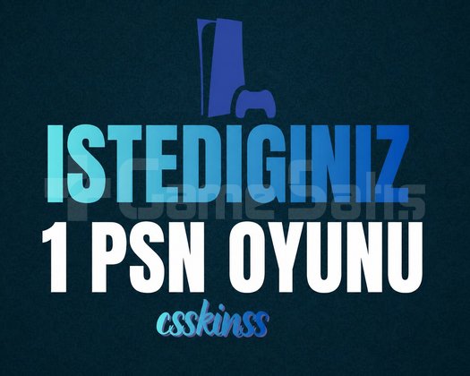 İstediğiniz 1 PSN Oyunu PS4/PS5/PS5 PRO