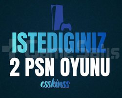 İstediğiniz 2 PSN Oyunu PS4/PS5/PS5 PRO