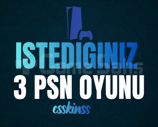 İstediğiniz 3 PSN Oyunu PS4/PS5/PS5 PRO + HEDİYE