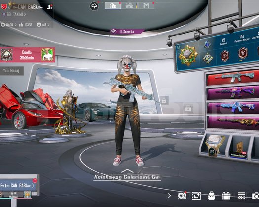 SPOR ARAÇLI BUZ M416 MAX MASKARA 5 LVL 83 LVL ESK