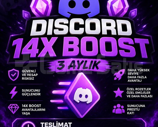 DISCORD 14X BOOST | 3 AYLIK