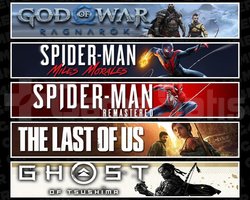 Ragnarök +Miles +Spider 1 +TLOU1 +Tsushima