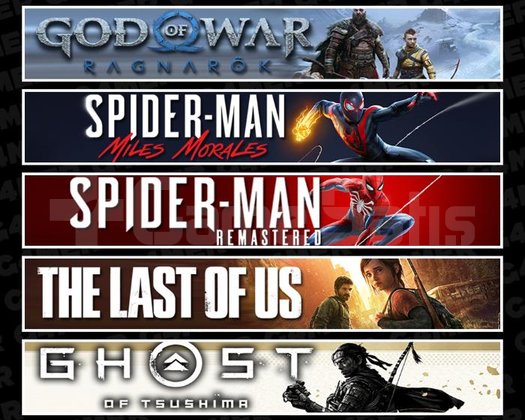 Ragnarök +Miles +Spider 1 +TLOU1 +Tsushima