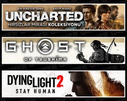 Uncharted +Tsushima +Dying Light 2