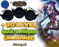EUW + UNRANKED + MAİL DEĞİŞEN + HESAPLAR!