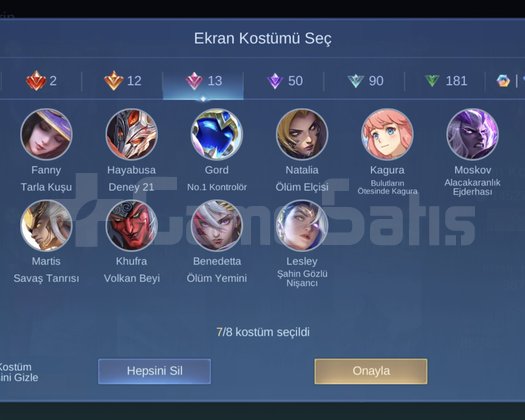 Acil satılık MONİL LEGENDS