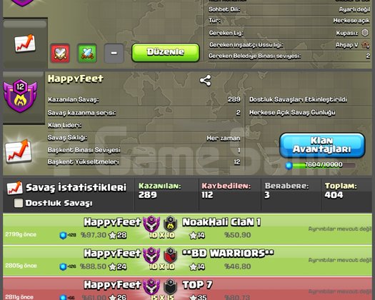 12 LVL GÜZEL İSİMLİ KLAN