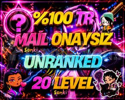 TR + ANINDA TESLİMAT + MAİL ONAYSIZ + 20 LEVEL