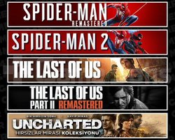 Spider 1 +2 +TLOU1 +2 +Uncharted