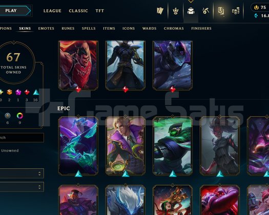 West 104 level  67 Skinli 100 şampiyonGold 3 hesap