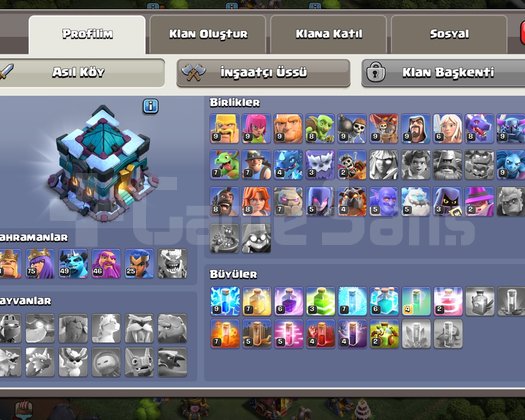 TH13 GELİŞMİŞ HESAP | 3.011 TAŞ | GÜÇLÜ EKİPMAN