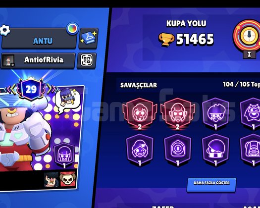 51K kupa 104 karakter 308 kostüm dopdolu hesap