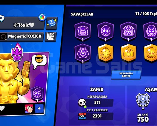 Diger hesaplara göre daha dolu brawl stars hesabi
