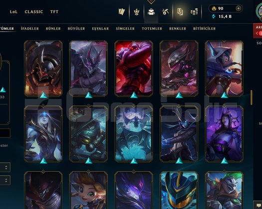 293 LVL + 115 KOSTÜM + 139 HERO + 15K ÖZ + MAİL!