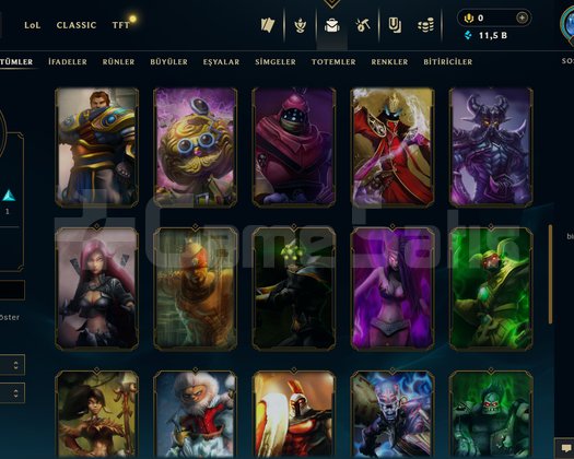 TR + 39 KOSTÜM + 35 HERO + 11K ÖZ + TEL / MAİL!