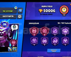 50k PROFESYONEL HESAP 30 PRESTİJ 25 MAX KARAKTER