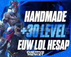 LOL | 30 LEVEL + EUW + HANDMADE UNRANKED HESAP