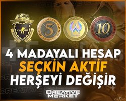 CS2 | SEÇKİN ETKİN + 4 MADALYA + YEŞİL FAKTÖR