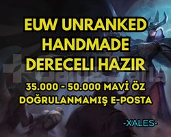 DERECELİ HAZIR EUW HANDMADE 35-50K +MÖ +30 LV