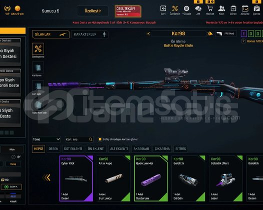 SINIRSIZ KAR98 VE KELEBEK ÖZELLEŞTİRMESİ SAĞLAM