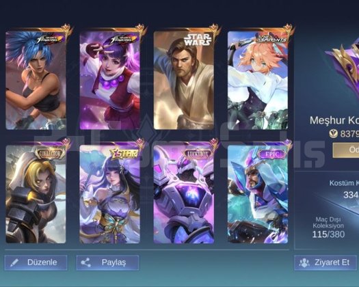 Fanny ASP guni kof Alu star wars Tek bağ epic base