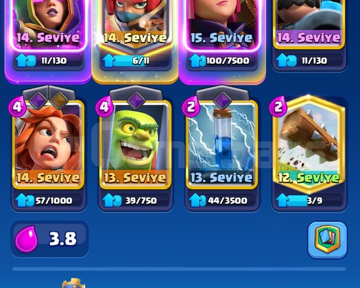 CLASH ROYALE GÜZEL EMOTELİ HESAP