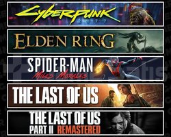 Cyberpunk +Elden +Miles +TLOU1 +2