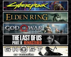 Cyberpunk +Elden +GOW +TLOU2 +Tsushima