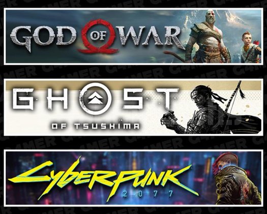 God Of War +Tsushima +Cyberpunk 2077