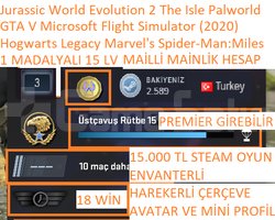 1 MADALYALI 15 LV GTA V Hogwarts Legacy Microsoft