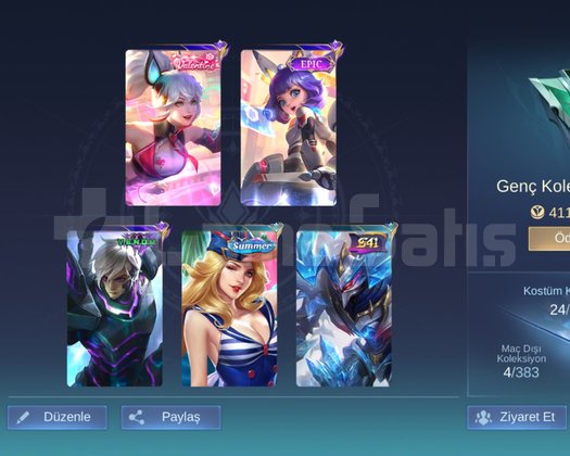 YÜKSEK WR-KDA AZ MAÇLI SMURFLUK EPİK HESAP