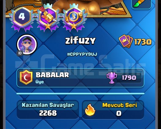 96 k BRAWL STARS + 13k CLASH ROYALE Hesap kaçmaz