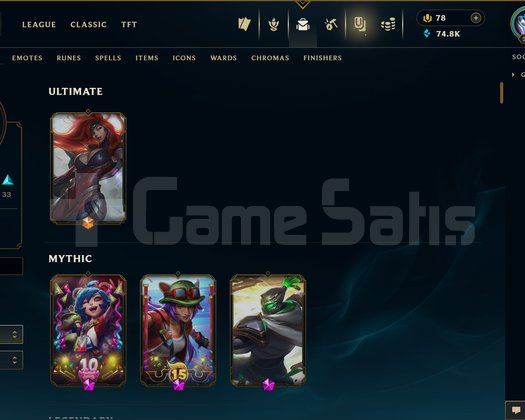 TR | 155 SKİN | UNRANKED | MAİL DEĞİŞİMSİZ