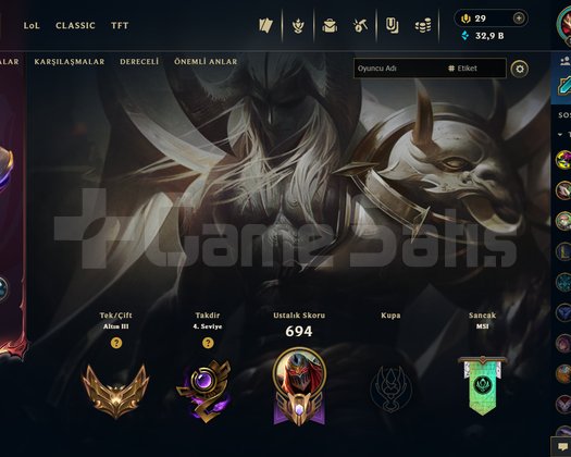 300 Kostümlü S13 zümrüt 600 LVL hesap