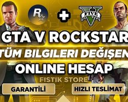 ROCKSTAR + GTA 5 ONLİNE 0 SAAT ONLİNE+FİVEM