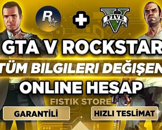 ROCKSTAR + GTA 5 ONLİNE 0 SAAT ONLİNE+FİVEM