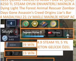 4 MADALYALI 21 LV Days Gone Assassins Creed Origi