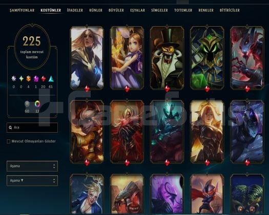 TR 32 LVL + 192 SKİN + UNRANKED + TERTEMİZ HESAP