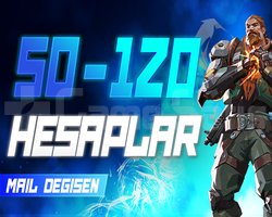 50-120 SKIN MAİL DEĞİŞEN PREMIUM HESAPLAR