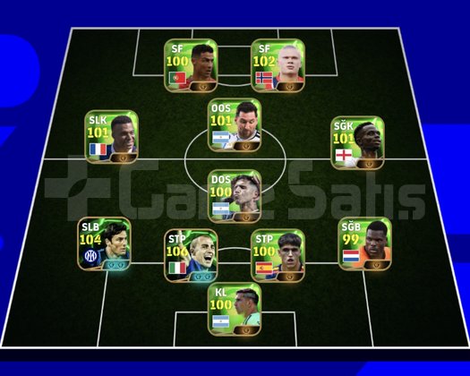 KG 3250 5 BOMBACI+MESSİ+DOKU+BONUCCİ+MATHAUS